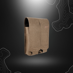 Porte chargeur double TASMANIAN TIGER TT DBL PISTOL MAG POUCH MKIII pour deux chargeurs pistolet, avec système d'attache MOLLE, en Cordura 700 den