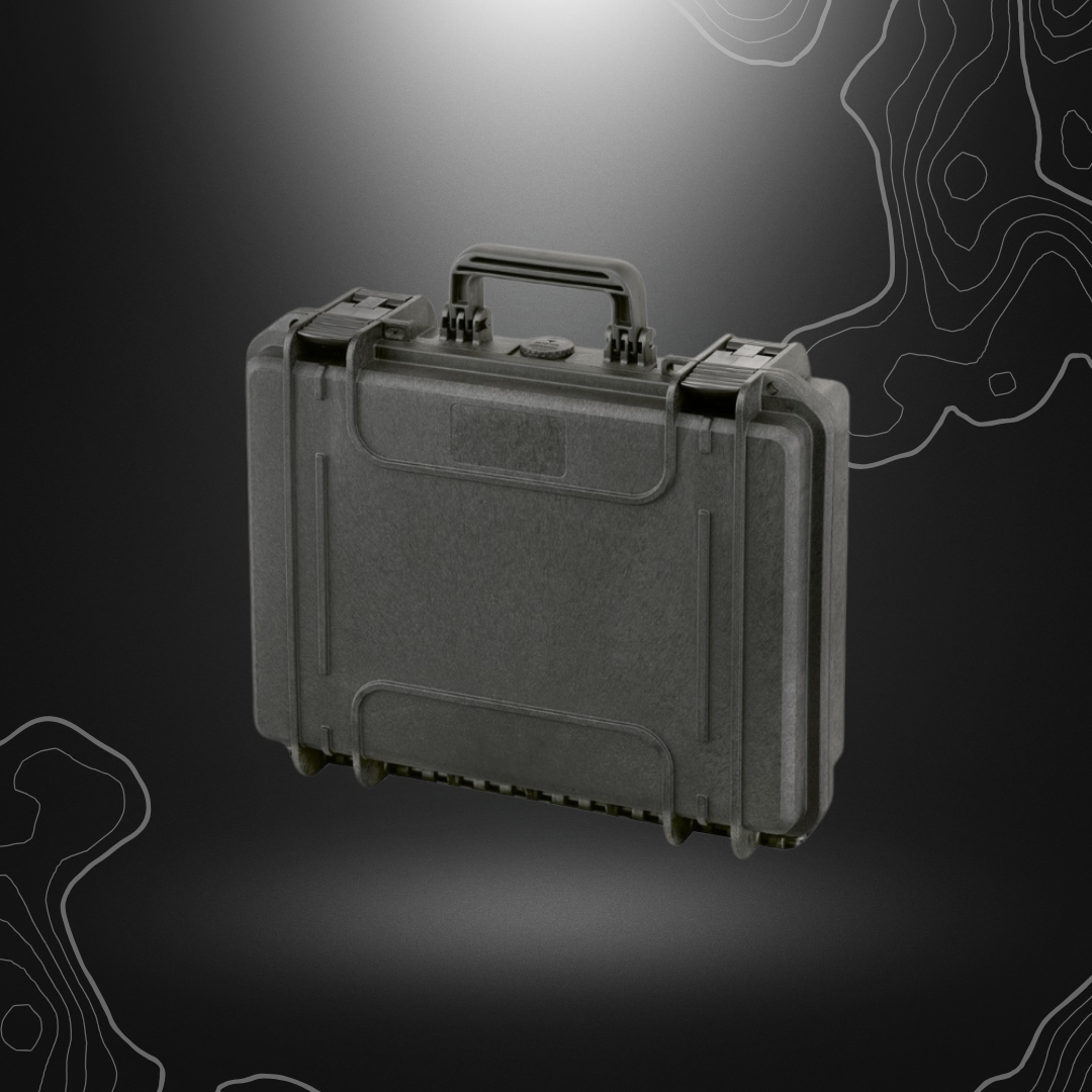 Valise de transport étanche noir MAX380 H115S de MAX Cases, robuste et résistante à l'eau et aux chocs.