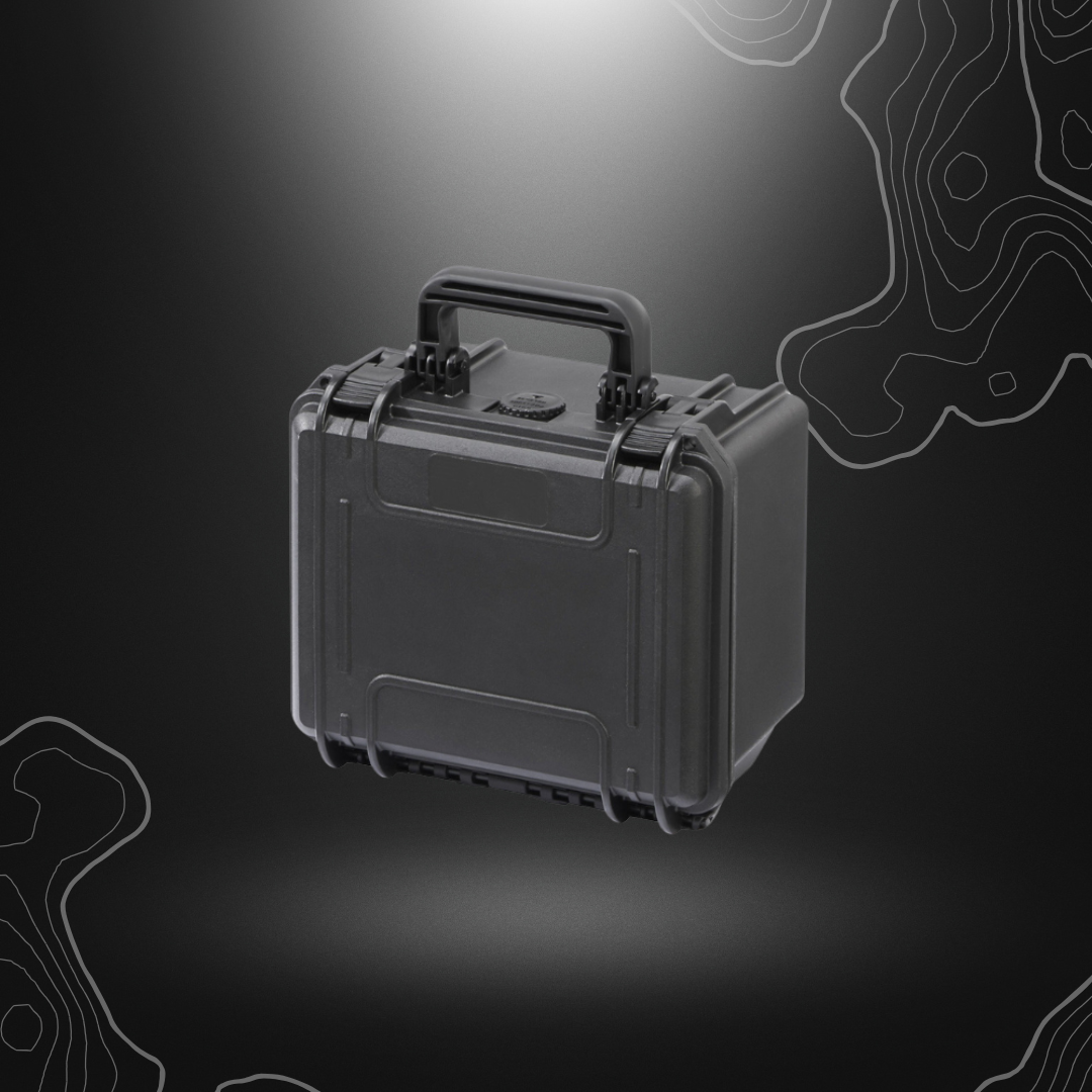 Valise de transport étanche noire MAX235 H155S de Max Cases, résistante aux chocs et offrant une protection supérieure contre l'eau et la poussière