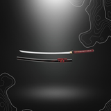 Katana décoratif Böker Magnum Red Samurai avec manche en peau de raie blanche et tressage rouge