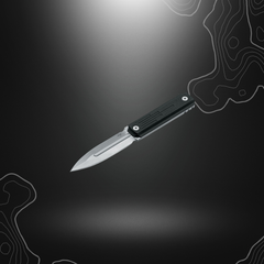 Poignard Böker Plus Omerta 02BO032 avec lame spear point en acier D2 et manche en G10 noir