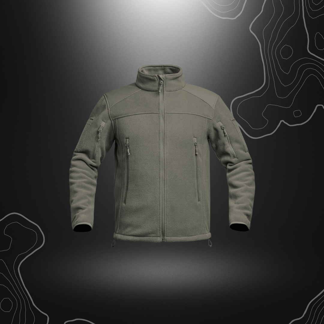 Veste polaire FIGHTER en tissu FLEECE-TECH par A10 EQUIPMENT, conçue pour la résistance et la fonctionnalité militaire