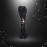 Une paire de lacets SÉCU-ONE noirs, résistants et fonctionnels, compatibles avec la gamme de chaussures SÉCU-ONE 8''