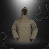 Anorak coupe-vent tactique d'hiver Mil-Tec doublé en polyester avec poches à fermeture éclair