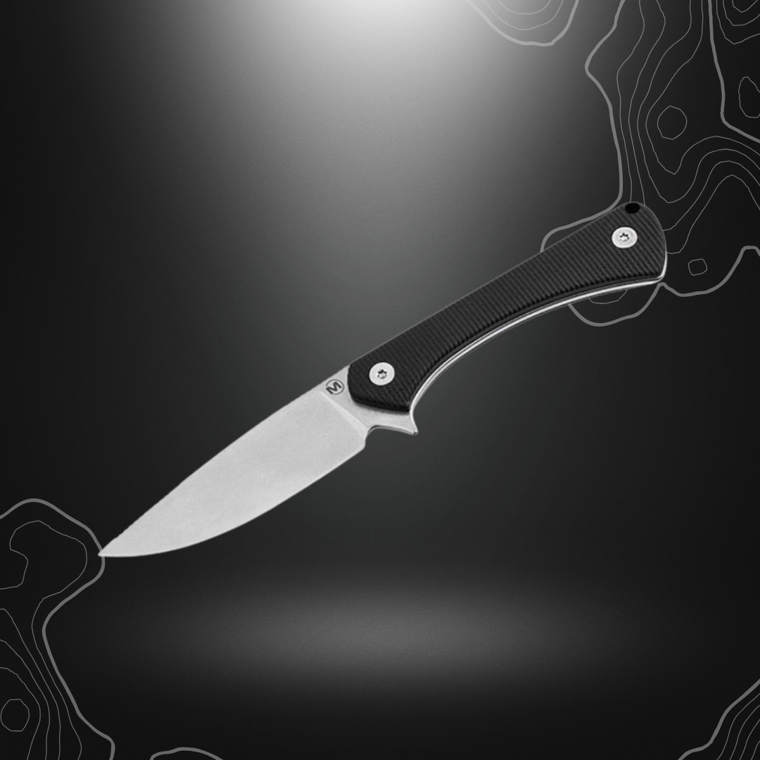 Couteau fixe Boker Magnum Brasa 72mm 02BM0002 en acier 440C avec plaquettes en G10 et étui kydex, poids de 54g