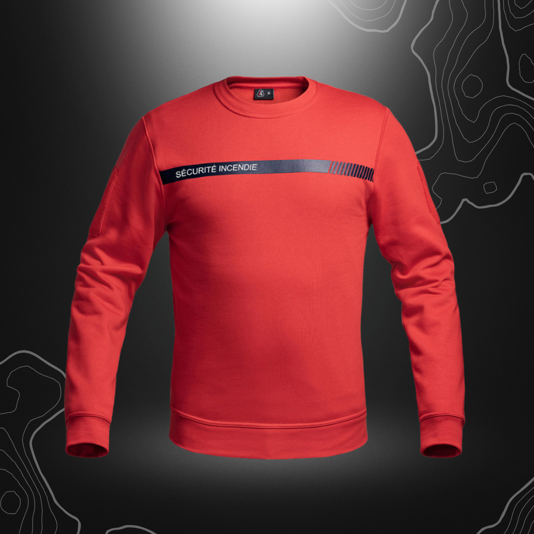 SWEAT SÉCURITÉ INCENDIE ROUGE | A10 EQUIPMENT
