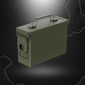 Caisse à munitions US Cal. 50 M2A1 en métal vert étanche avec fermeture à levier et poignée pliable de MFH