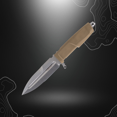 Extrema Ratio Couteau Contact C HCS avec lame fixe de 12,8 cm, manche en Forprene et étui en nylon, pesant 273g, fabriqué en Italie