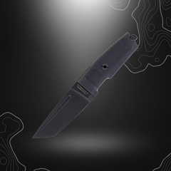 Extrema Ratio Couteau T4000 C Black avec lame fixe de 20,8 cm, manche en Forprène et étui nylon, fabriqué en Italie