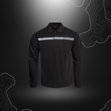 Long sleeve SÉCU-ONE Private Security Polo by A10 Equipment, designed for durability, functionality and comfort for security professionals
