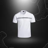 Image du polo blanc SÉCU-ONE pour sécurité privée, offrant résistance et fonctionnalité, disponible chez A10 Equipment