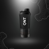 SHAKER IT'S ON BLACK 600ML+350ML SMOKE  | QNT