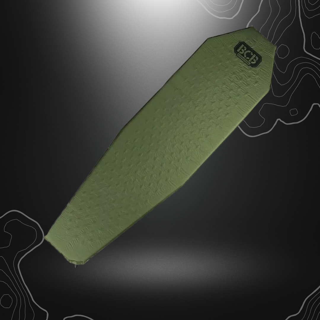 MATELAS DE SOL AUTO-GONFLABLE COMPACTE VERT | BCB