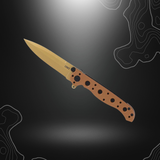 Couteau pliant robuste CRKT M16-01DZ en acier D2 avec manche en nylon renforcé, design camouflage désert