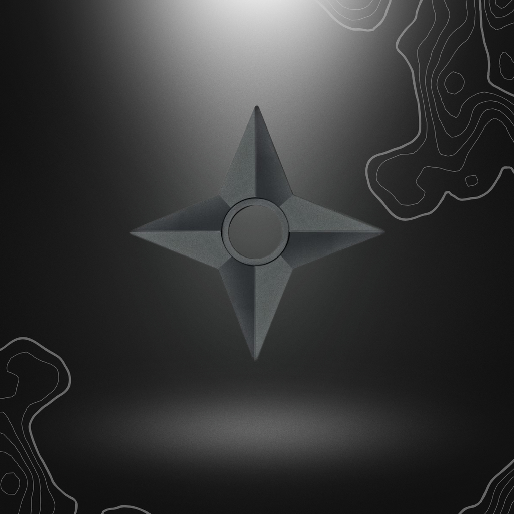 Shuriken en caoutchouc pour entraînement de 12,4 cm de la marque Albainox, idéal pour les amateurs de lancer d'étoile