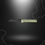 Gerber Pledge Lichen Green, couteau pliant polyvalent avec lame noire en acier 7Cr17MoV et manche texturé en GFN vert lichen.