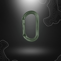 Mousqueton Carabiner ovale gris Petzl en aluminium léger avec système de verrouillage SCREW-LOCK et TRIACT-LOCK, idéal pour positionner les appareils à section large.