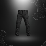 Pantalon V2 SÉCU-ONE noir à bas élastique de A10 Equipment, résistant et ergonomique pour les métiers de la sécurité privée