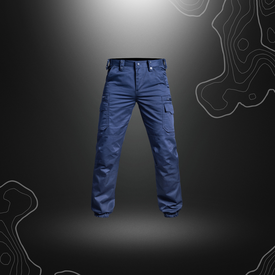 Alt tag de Pantalon V2 Sécu-One bleu marine résistant et fonctionnel pour la sécurité privée par A10 Equipment