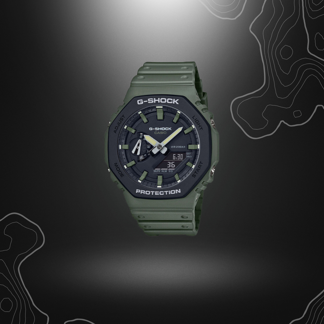 MONTRE G-SHOCK GA-2110SU VERT OLIVE | CASIO