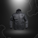 Blouson Hardshell SÉCU-ONE WF 150 noir pour sécurité privée avec technologie Heat Protect et Hard-Shell par A10 Equipment