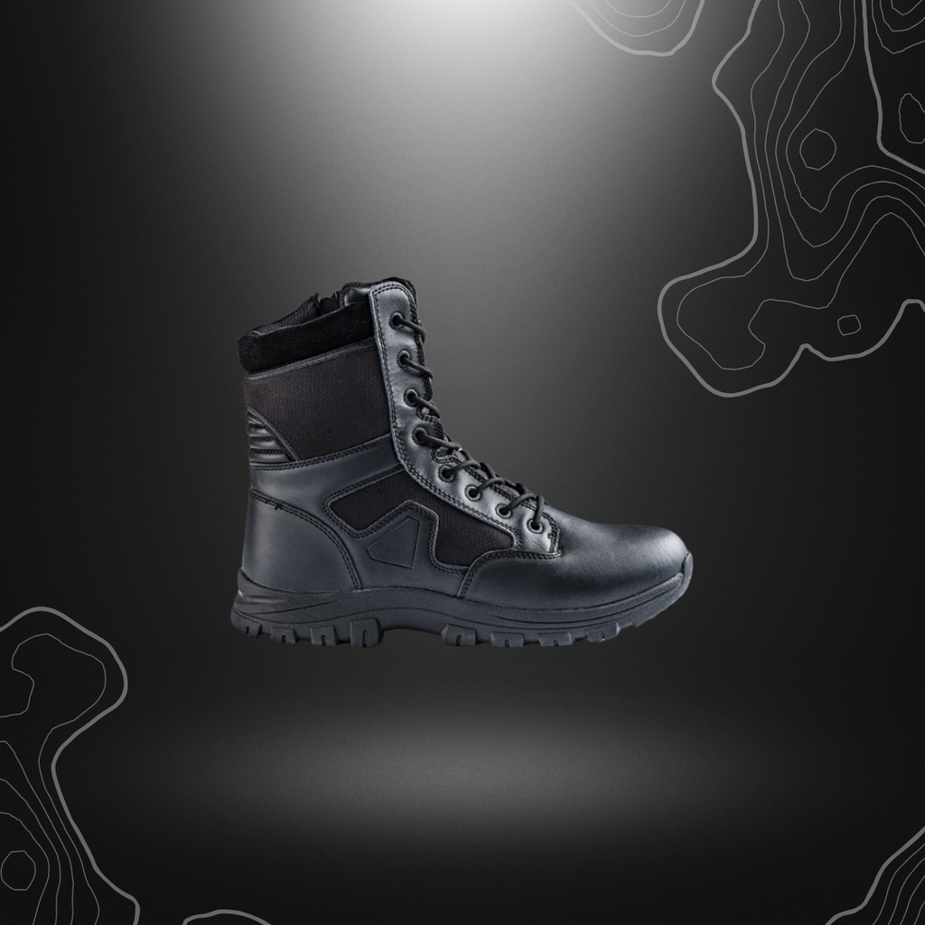 Chaussures noires Secu-One 8' Zip de A10 Equipment pour la sécurité privée