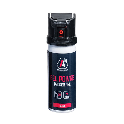 Aérosol lacrymogène anti-agression au gel de poivre 50ml de A10 Equipment