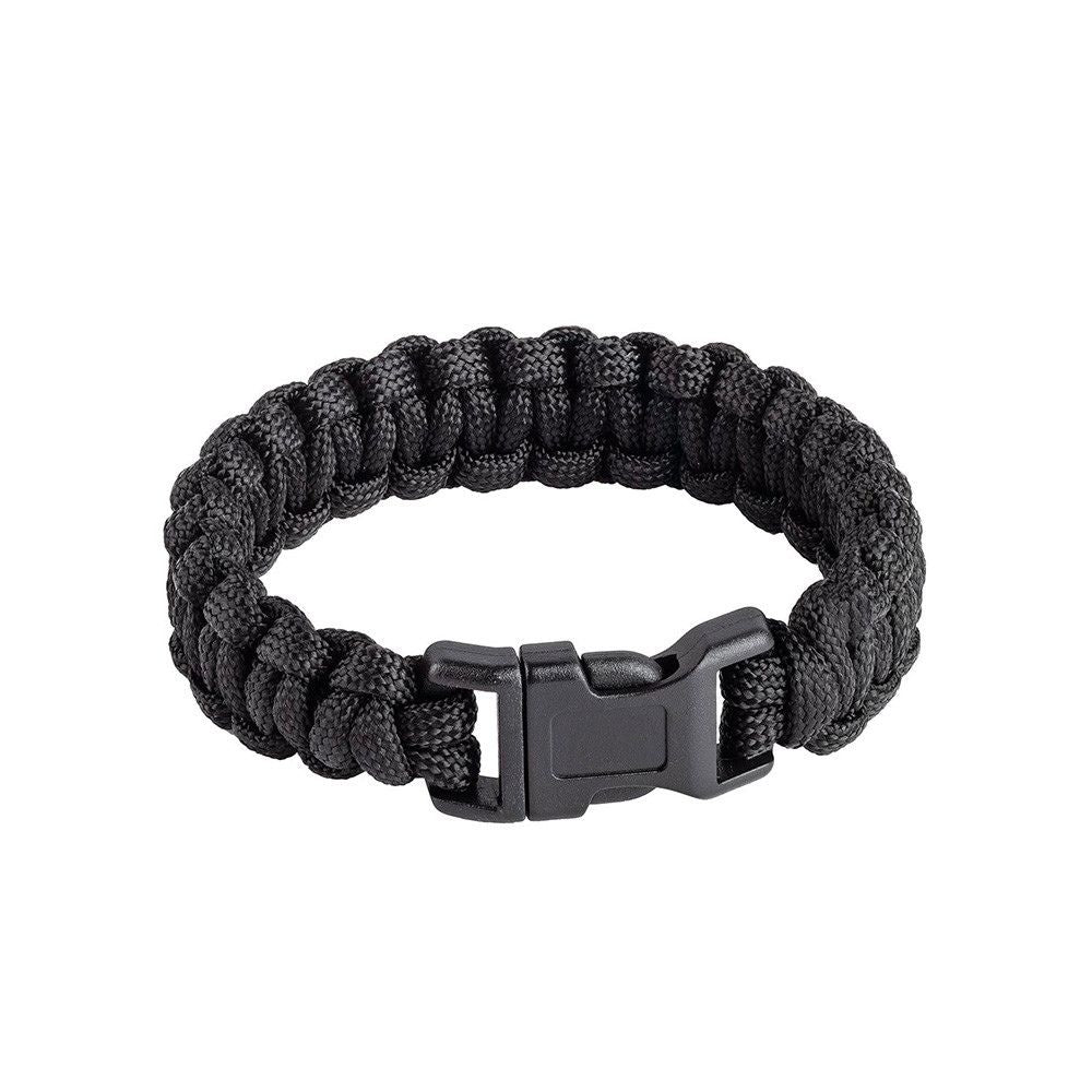 Bracelet de survie en paracorde tressée avec une fermeture par clip de A10 Equipment