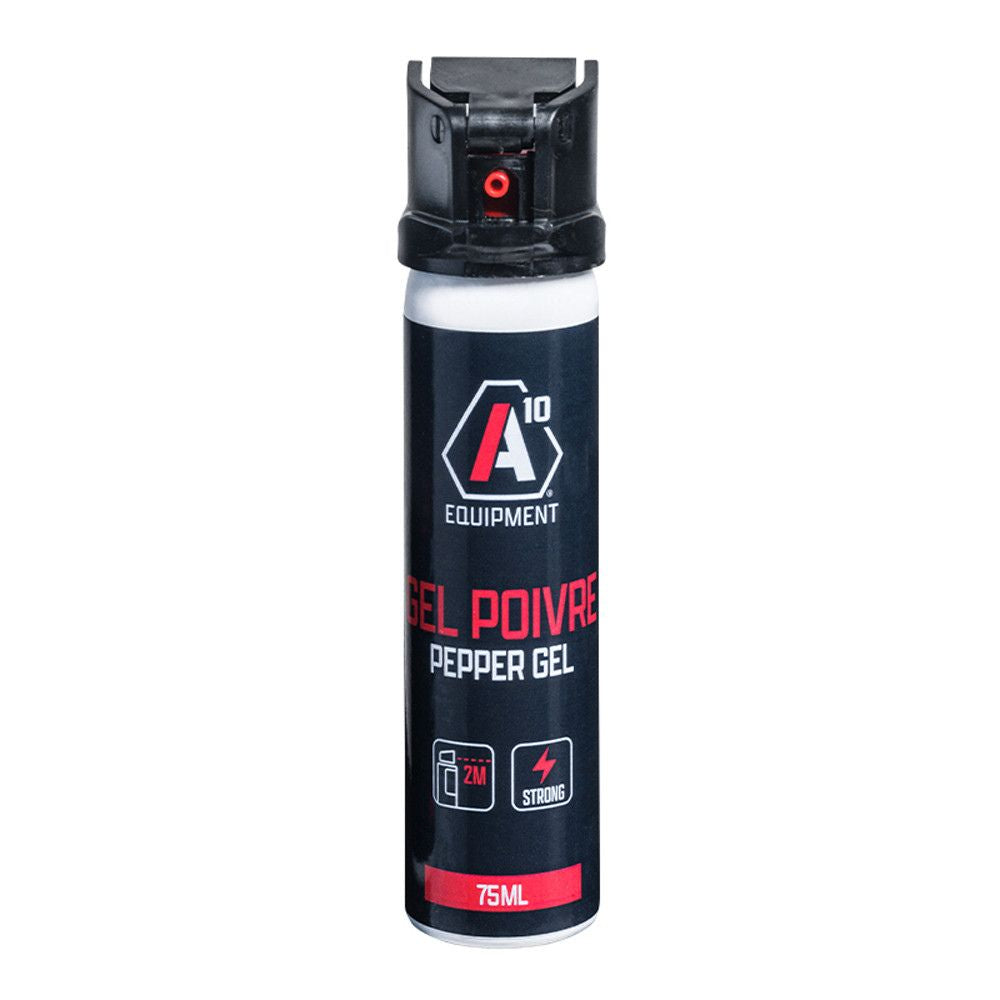 Aérosol lacrymogène anti-agression gel poivre 75 ml de A10 Equipment