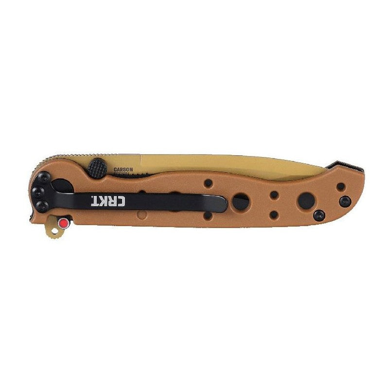 CRKT M16-01DZ, couteau pliant robuste et fiable avec lame en acier D2 et manche en nylon renforcé de fibres de verre