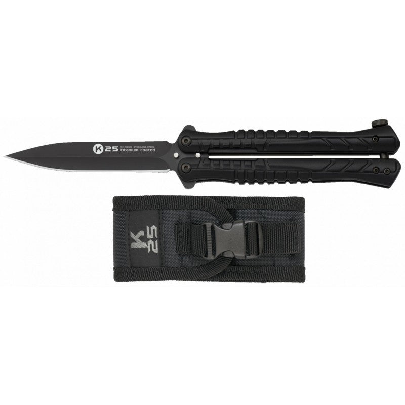 COUTEAU PAPILLON NOIR LAME SPEAR POINT 02199 | K25