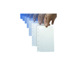 Lot de 10 feuilles transparentes pour classeur A6 OPEX