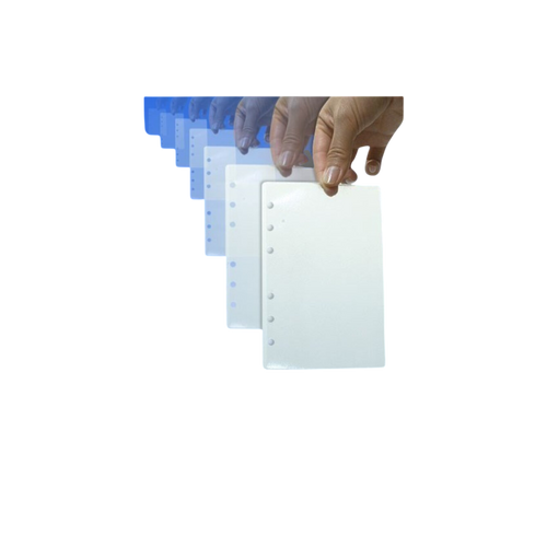 Lot de 10 feuilles transparentes pour classeur A6 OPEX