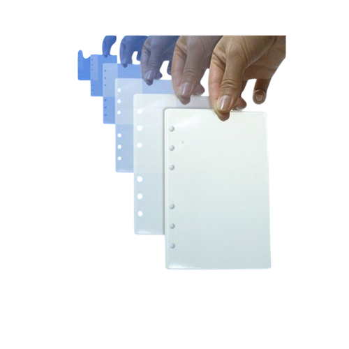 10 feuilles transparentes pour classeur A6 de la marque OPEX