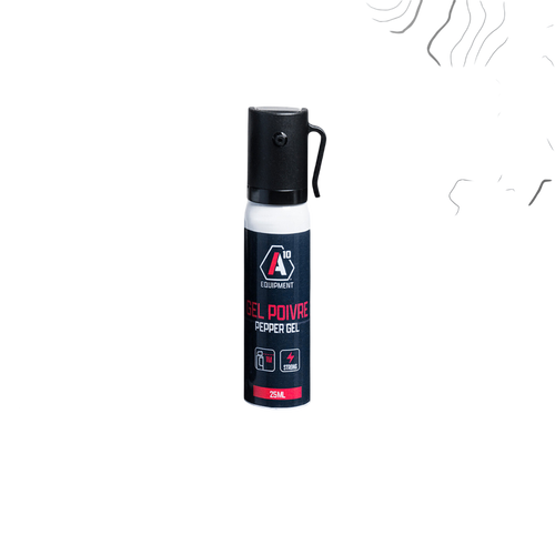 Aérosol lacrymogène anti-agression gel poivre 25ml de A10 Equipment