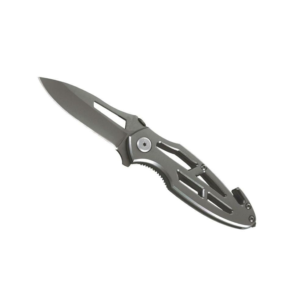 COUTEAU PLIANT METAL 10CM INOX