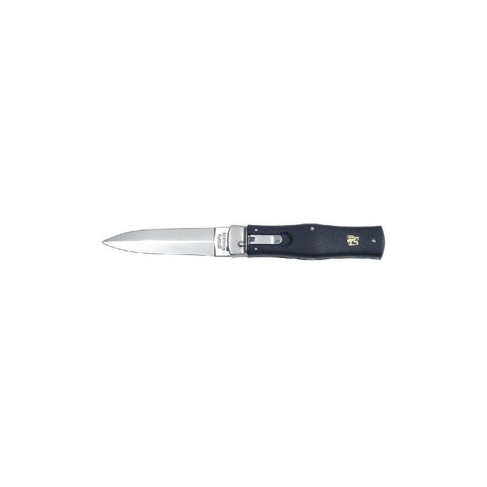 Image du couteau MIKOV M241NH PREDATOR en noir synthétique avec lame en acier 420, mitres en acier inoxydable, verrouillage automatique, ressorts interchangeables et ét