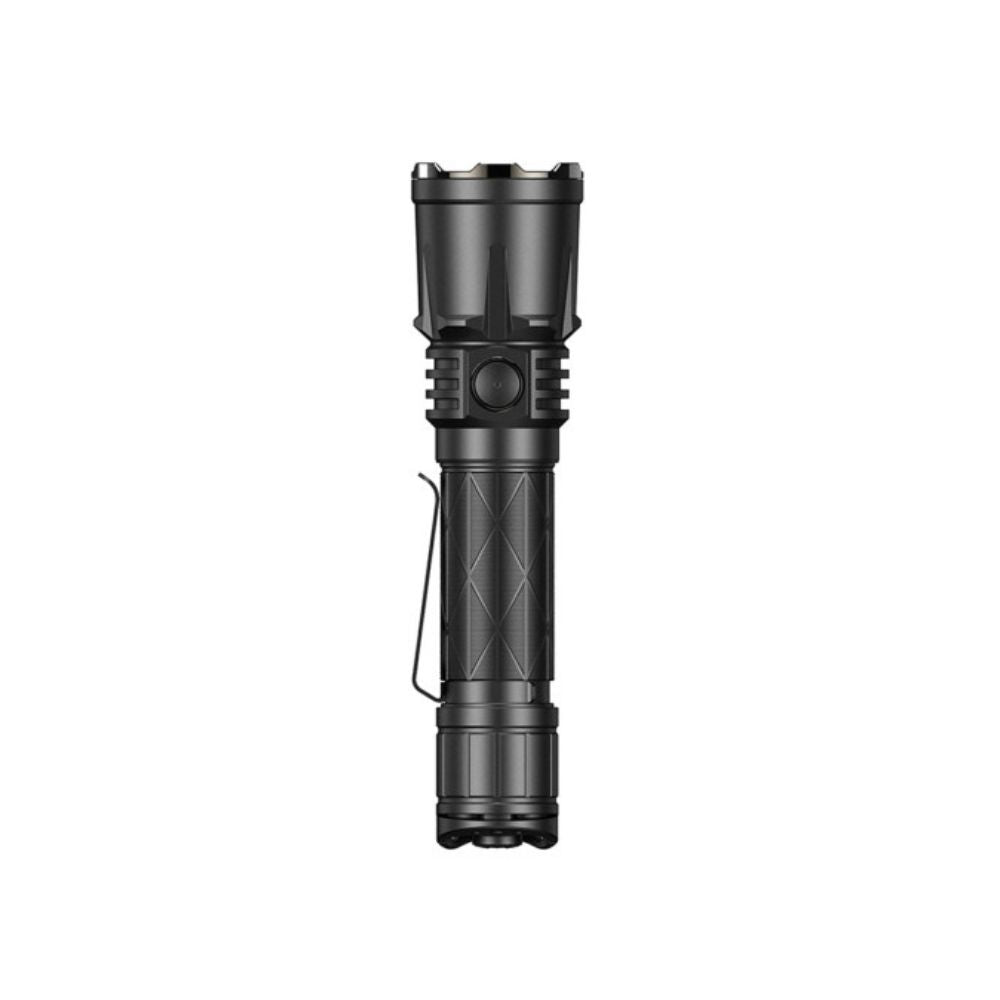Klarus XT21X PRO 4400 Lumens lampe tactique rechargeable noire avec prise USB-C intégrée, témoin de charge et double interrupteur