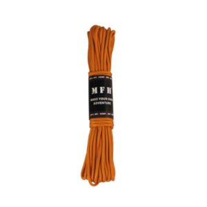 corde de parachute, orange, 50 FT, nylon