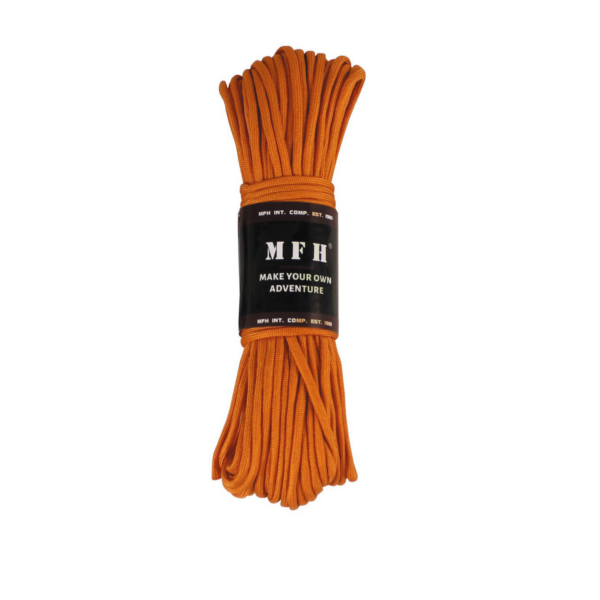 corde de parachute, orange, 100 FT, nylon