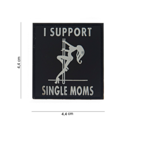 PATCH 3D PVC " I SUPPORT SINGLE MOMS "