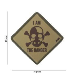 PATCH 3D PVC " I AM THE DANGER " SABLE