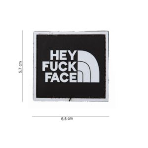 PATCH 3D PVC " HEY FUCK FACE" AVEC VELCRO