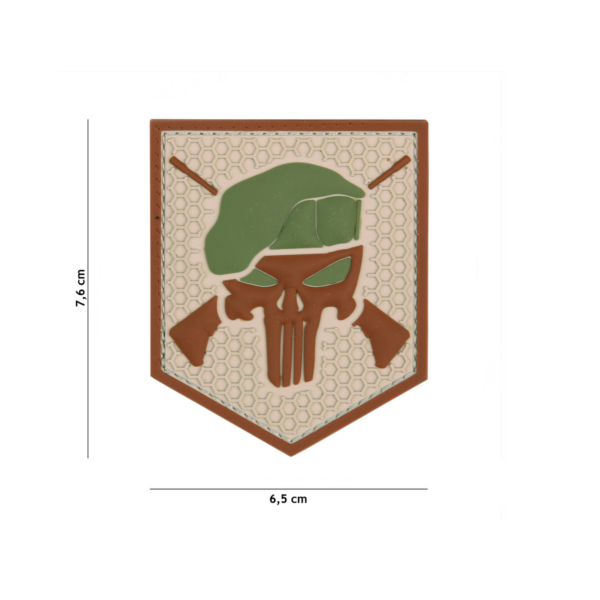 PATCH 3D PVC COMMANDO PUNISHER COYOTE