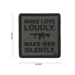 PATCH 3D PVC " MAKE LOVE LOUDLY "