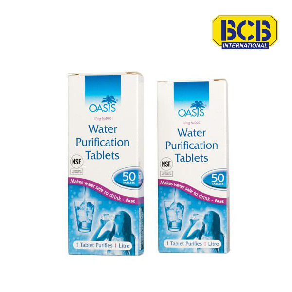 Tablettes de purification d'eau bcb
