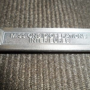 Agrafe pour médaille Ordonnance MISSIONS D OPERATIONS INTERIEURES